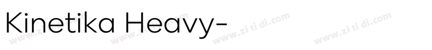 Kinetika Heavy字体转换